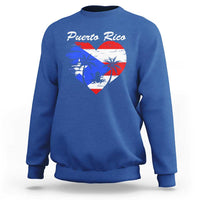 Puerto Rico Sweatshirt Boricua Coqui Frog Vintage Puerto Rican Flag - Wonder Print Shop