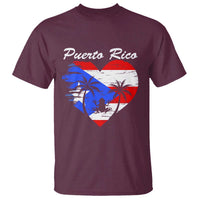 Puerto Rico T Shirt Boricua Coqui Frog Vintage Puerto Rican Flag - Wonder Print Shop