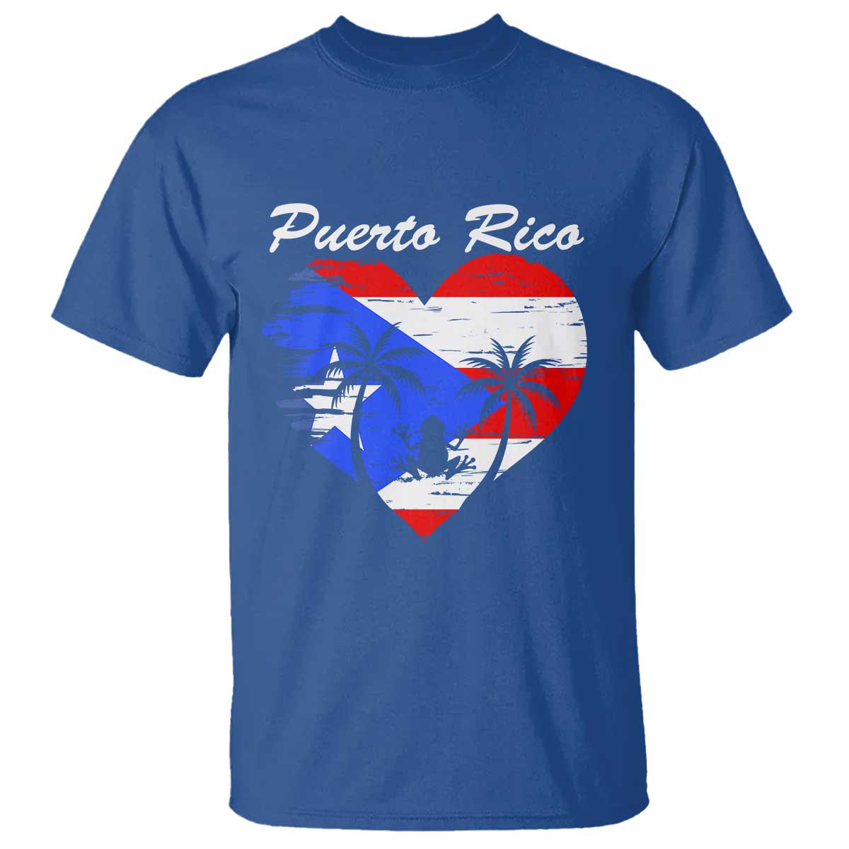 Puerto Rico T Shirt Boricua Coqui Frog Vintage Puerto Rican Flag - Wonder Print Shop