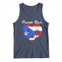 Puerto Rico Tank Top Boricua Coqui Frog Vintage Puerto Rican Flag - Wonder Print Shop