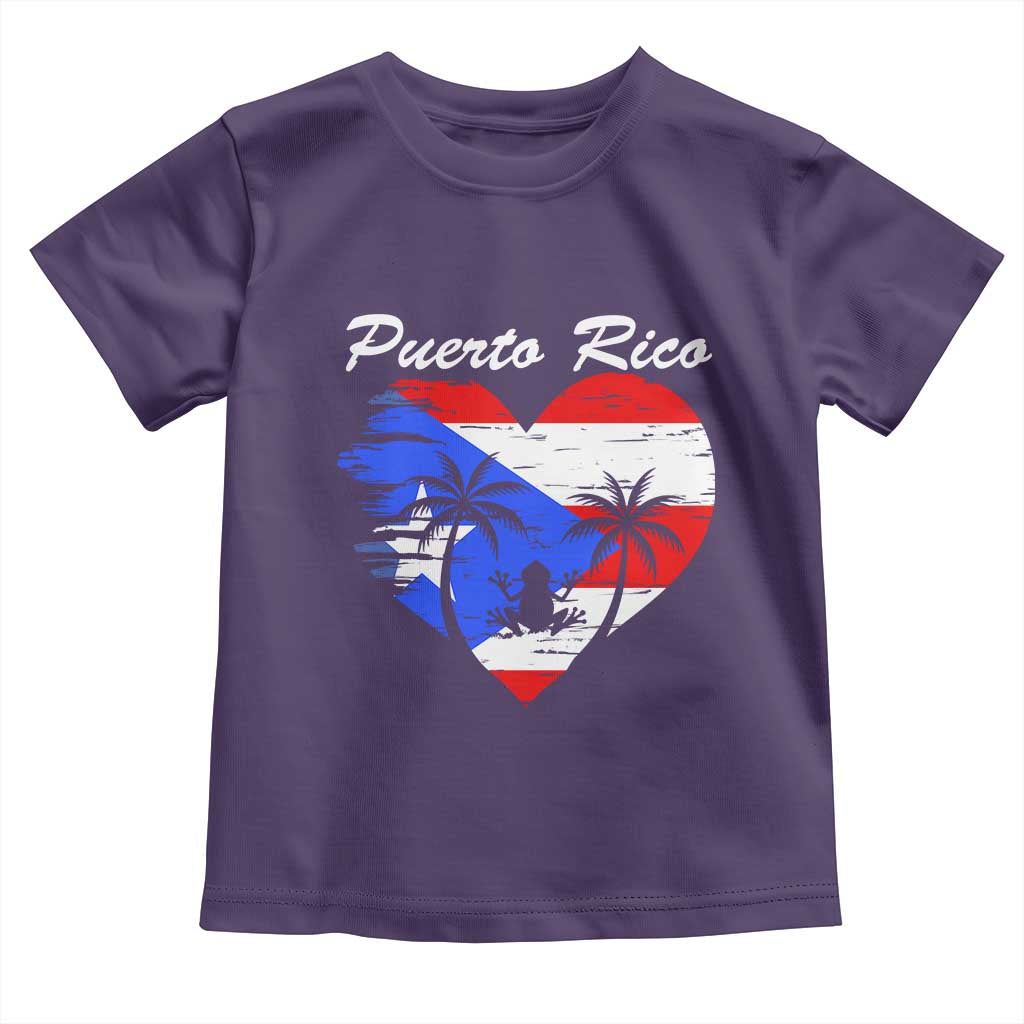 Puerto Rico Toddler T Shirt Boricua Coqui Frog Vintage Puerto Rican Flag - Wonder Print Shop