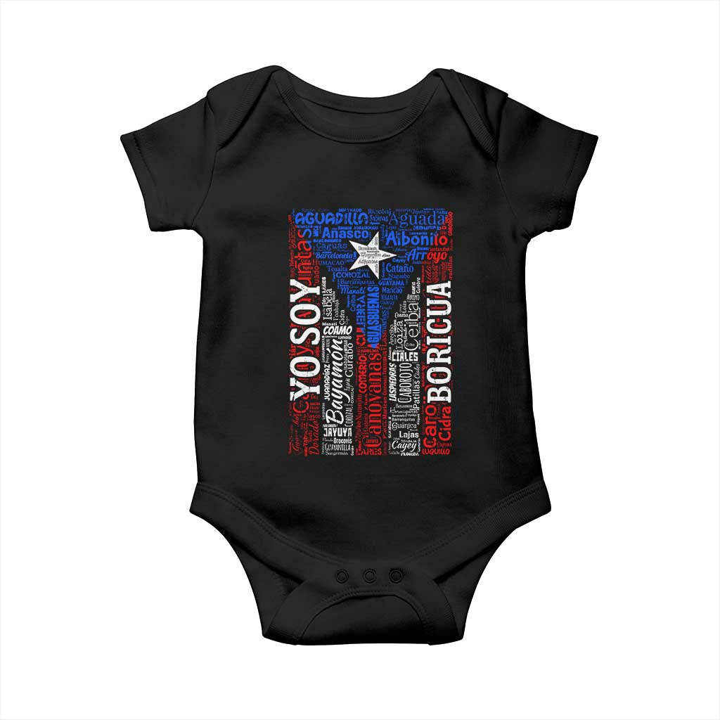 Puerto Rican Flag Puerto Rico Towns And Cities Baby Onesie - Wonder Print Shop