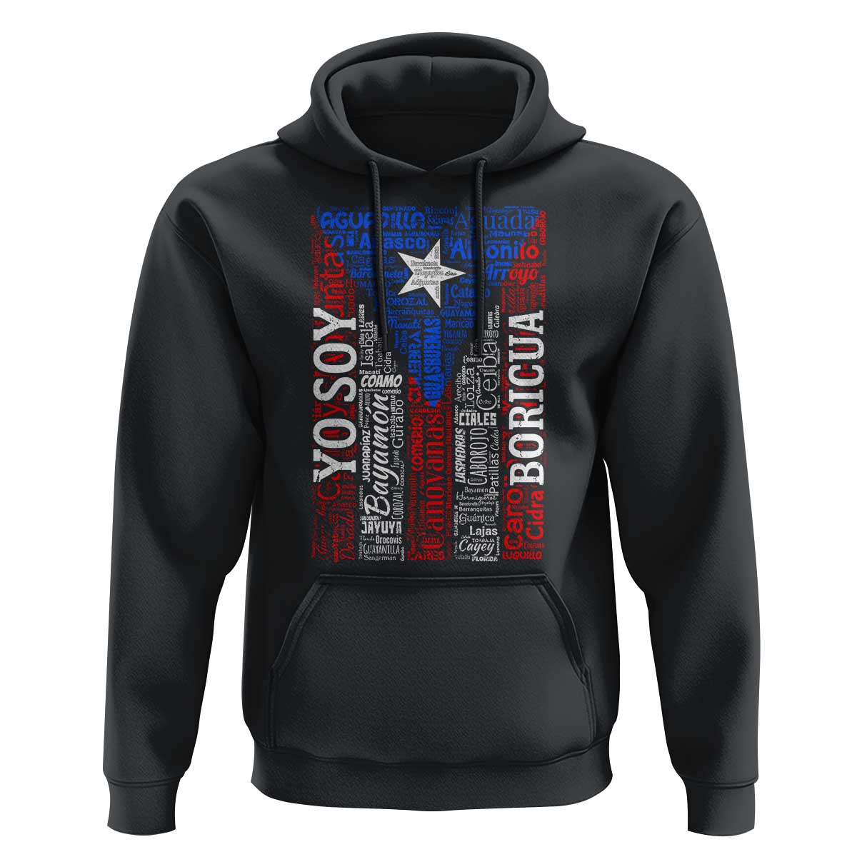 Puerto Rican Flag Puerto Rico Towns And Cities Hoodie - Wonder Print Shop