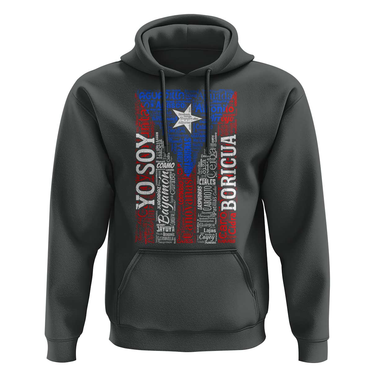 Puerto Rican Flag Puerto Rico Towns And Cities Hoodie - Wonder Print Shop