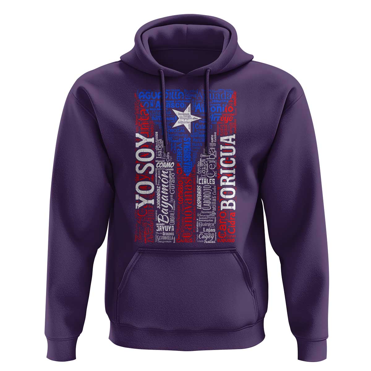 Puerto Rican Flag Puerto Rico Towns And Cities Hoodie - Wonder Print Shop