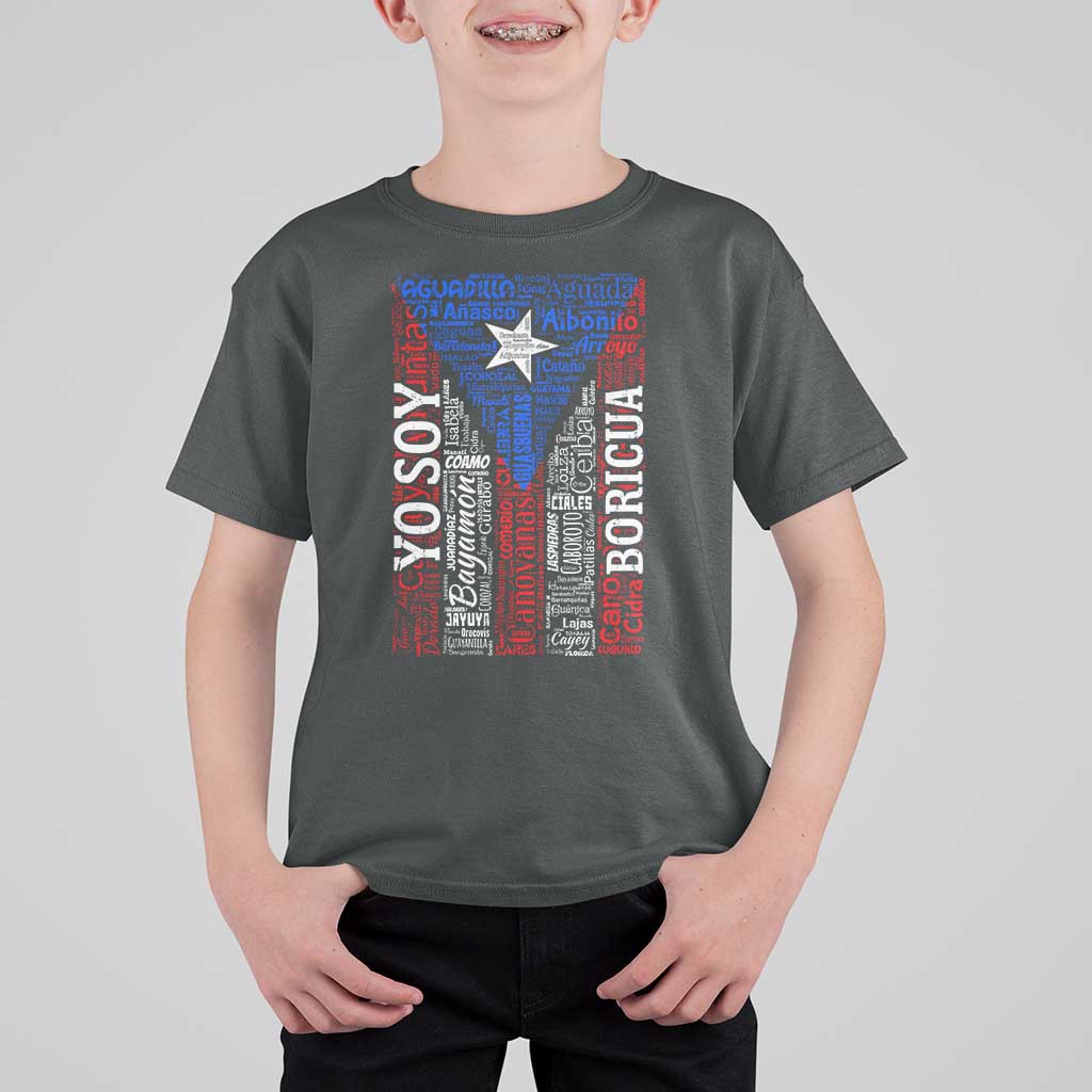 Puerto Rican Flag Puerto Rico Towns And Cities T Shirt For Kid - Wonder Print Shop