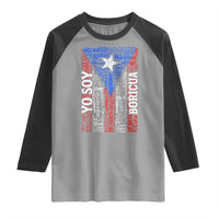 Puerto Rican Flag Puerto Rico Towns And Cities Raglan Shirt - Wonder Print Shop