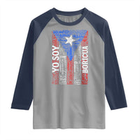 Puerto Rican Flag Puerto Rico Towns And Cities Raglan Shirt - Wonder Print Shop