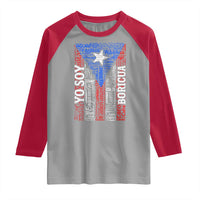 Puerto Rican Flag Puerto Rico Towns And Cities Raglan Shirt - Wonder Print Shop