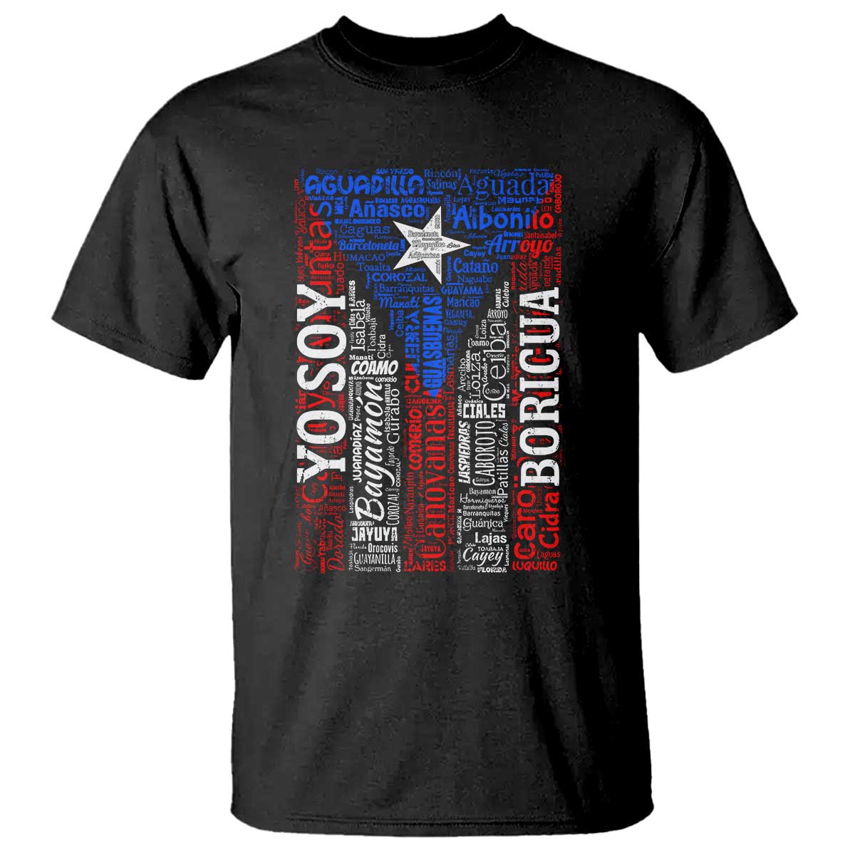 Puerto Rican Flag Puerto Rico Towns And Cities T Shirt - Wonder Print Shop