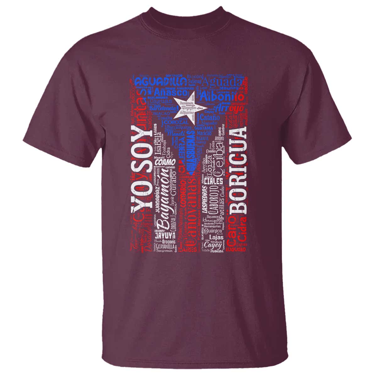 Puerto Rican Flag Puerto Rico Towns And Cities T Shirt - Wonder Print Shop