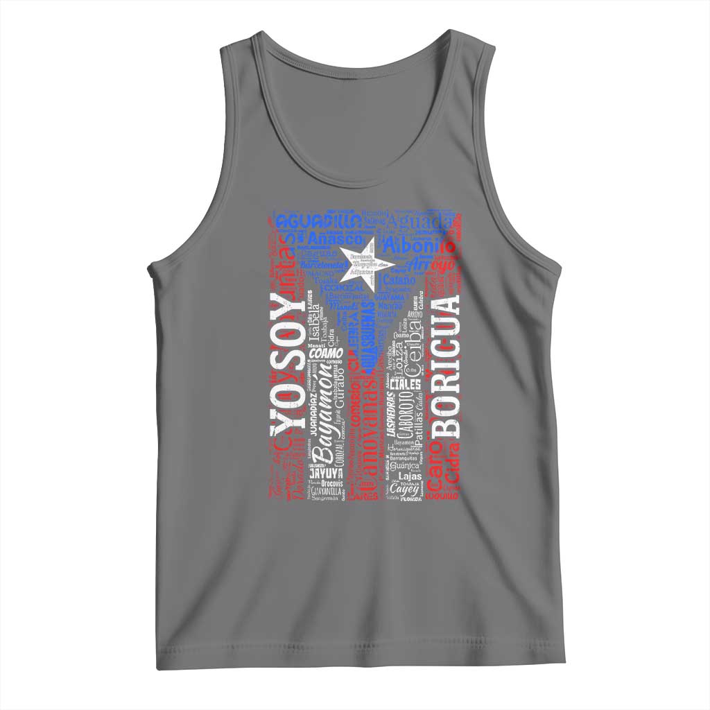 Puerto Rican Flag Puerto Rico Towns And Cities Tank Top - Wonder Print Shop