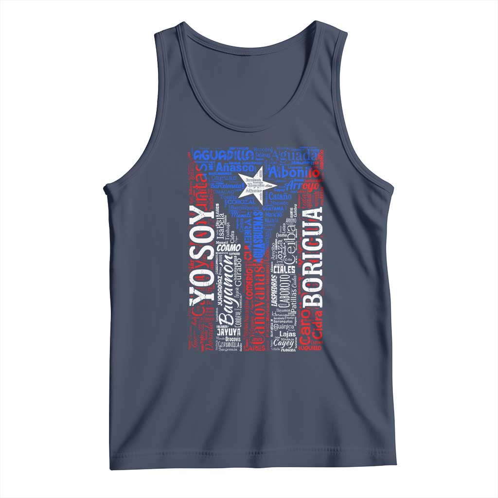 Puerto Rican Flag Puerto Rico Towns And Cities Tank Top - Wonder Print Shop