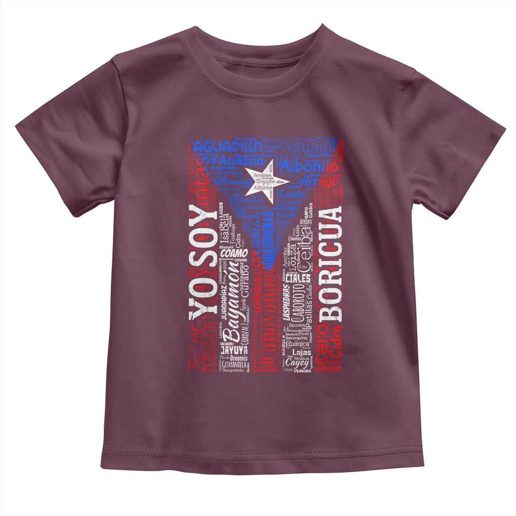 Puerto Rican Flag Puerto Rico Towns And Cities Toddler T Shirt - Wonder Print Shop