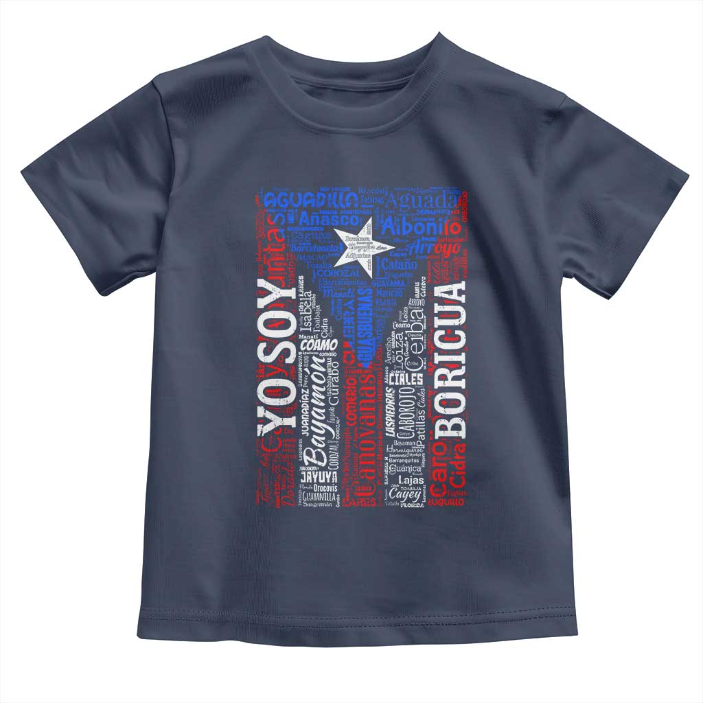 Puerto Rican Flag Puerto Rico Towns And Cities Toddler T Shirt - Wonder Print Shop