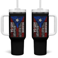 Puerto Rican Flag Puerto Rico Towns And Cities Tumbler With Handle - Wonder Print Shop
