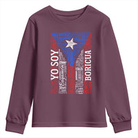 Puerto Rican Flag Puerto Rico Towns And Cities Youth Sweatshirt - Wonder Print Shop