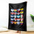 Hispanic Heritage Month Latin American Countries Heart Throw Blanket - Wonder Print Shop