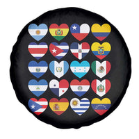 Hispanic Heritage Month Latin American Countries Heart Spare Tire Cover - Wonder Print Shop