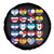 Hispanic Heritage Month Latin American Countries Heart Spare Tire Cover - Wonder Print Shop