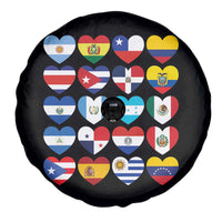 Hispanic Heritage Month Latin American Countries Heart Spare Tire Cover - Wonder Print Shop