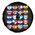 Hispanic Heritage Month Latin American Countries Heart Spare Tire Cover - Wonder Print Shop