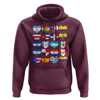 Hispanic Heritage Month Latin American Countries Heart Hoodie - Wonder Print Shop