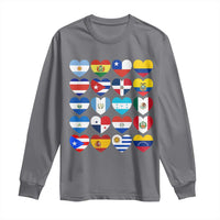 Hispanic Heritage Month Latin American Countries Heart Long Sleeve Shirt - Wonder Print Shop