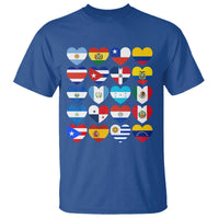 Hispanic Heritage Month Latin American Countries Heart T Shirt - Wonder Print Shop