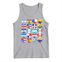 Hispanic Heritage Month Latin American Countries Heart Tank Top - Wonder Print Shop