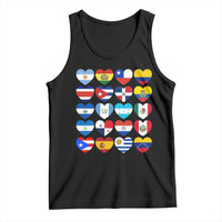 Hispanic Heritage Month Latin American Countries Heart Tank Top - Wonder Print Shop