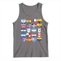 Hispanic Heritage Month Latin American Countries Heart Tank Top - Wonder Print Shop