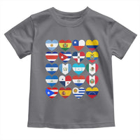 Hispanic Heritage Month Latin American Countries Heart Toddler T Shirt - Wonder Print Shop