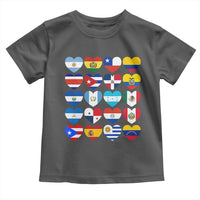 Hispanic Heritage Month Latin American Countries Heart Toddler T Shirt - Wonder Print Shop