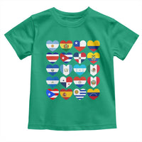 Hispanic Heritage Month Latin American Countries Heart Toddler T Shirt - Wonder Print Shop