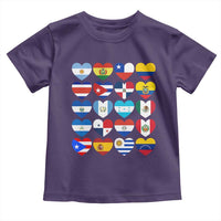 Hispanic Heritage Month Latin American Countries Heart Toddler T Shirt - Wonder Print Shop