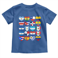 Hispanic Heritage Month Latin American Countries Heart Toddler T Shirt - Wonder Print Shop