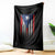Puerto Rican American Throw Blanket Half Rican American Puerto Rico Pride - Wonder Print Shop