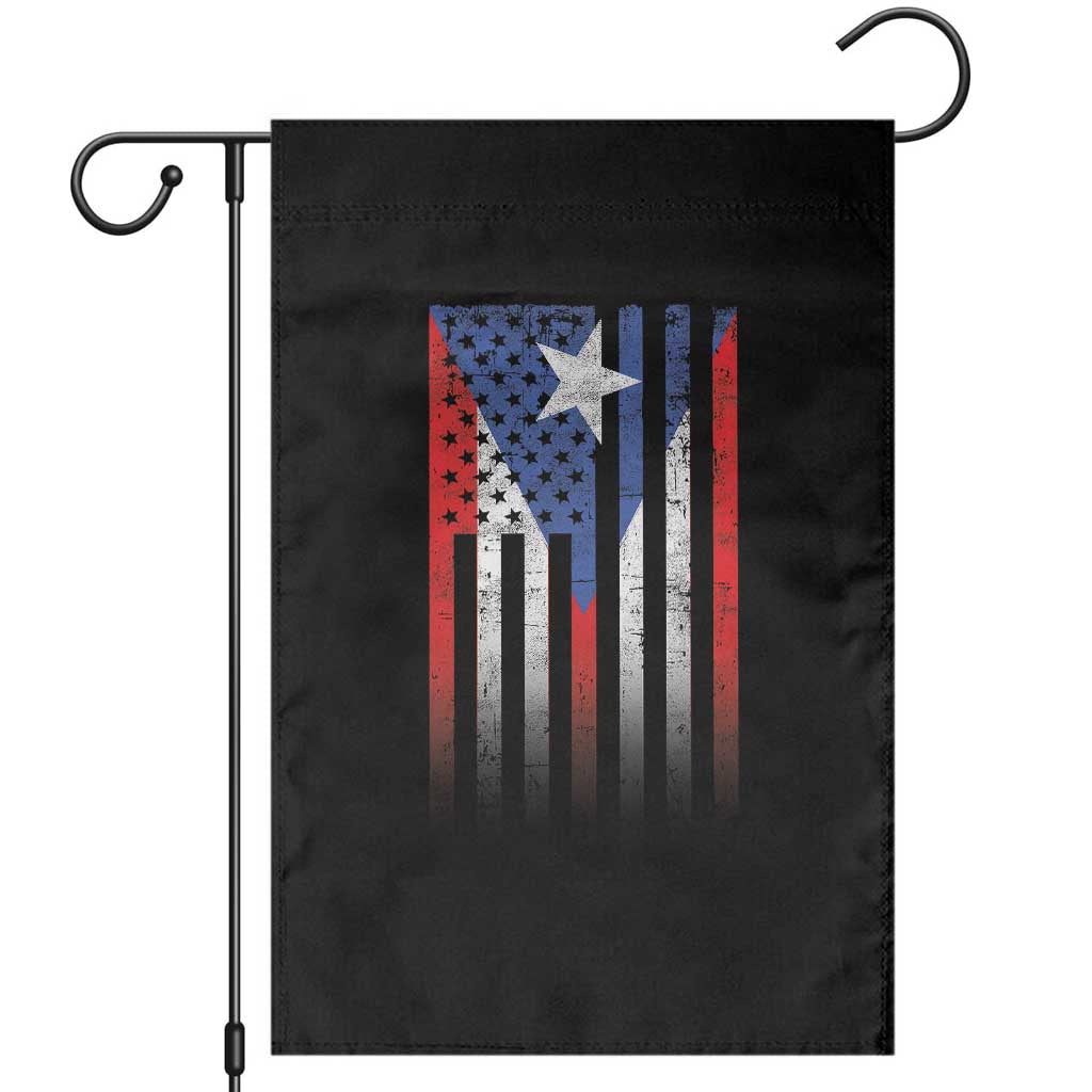 Puerto Rican American Garden Flag Half Rican American Puerto Rico Pride - Wonder Print Shop
