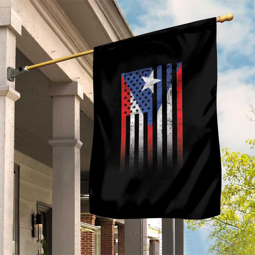 Puerto Rican American Garden Flag Half Rican American Puerto Rico Pride - Wonder Print Shop