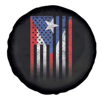 Puerto Rican American Spare Tire Cover Half Rican American Puerto Rico Pride - Wonder Print Shop