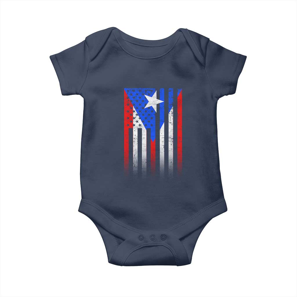 Puerto Rican American Baby Onesie Half Rican American Puerto Rico Pride - Wonder Print Shop