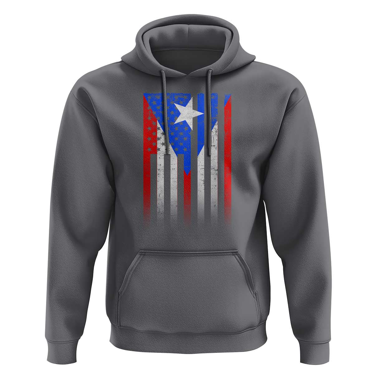 Puerto Rican American Hoodie Half Rican American Puerto Rico Pride - Wonder Print Shop