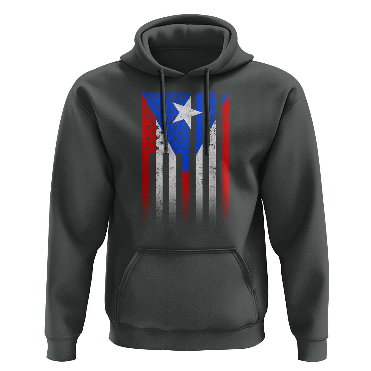 Puerto Rican American Hoodie Half Rican American Puerto Rico Pride - Wonder Print Shop