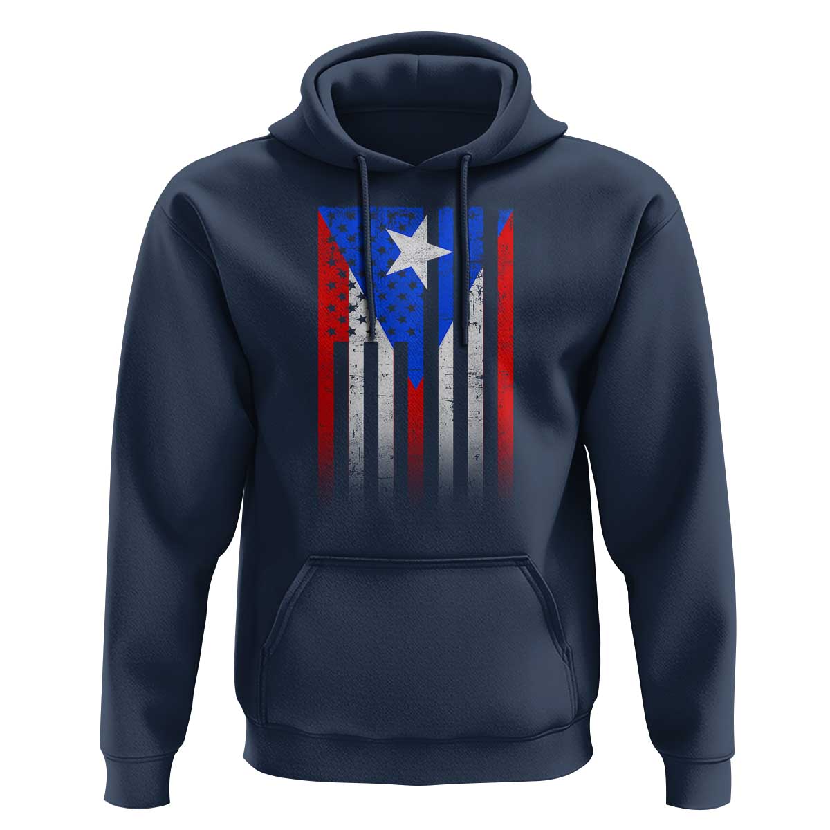 Puerto Rican American Hoodie Half Rican American Puerto Rico Pride - Wonder Print Shop