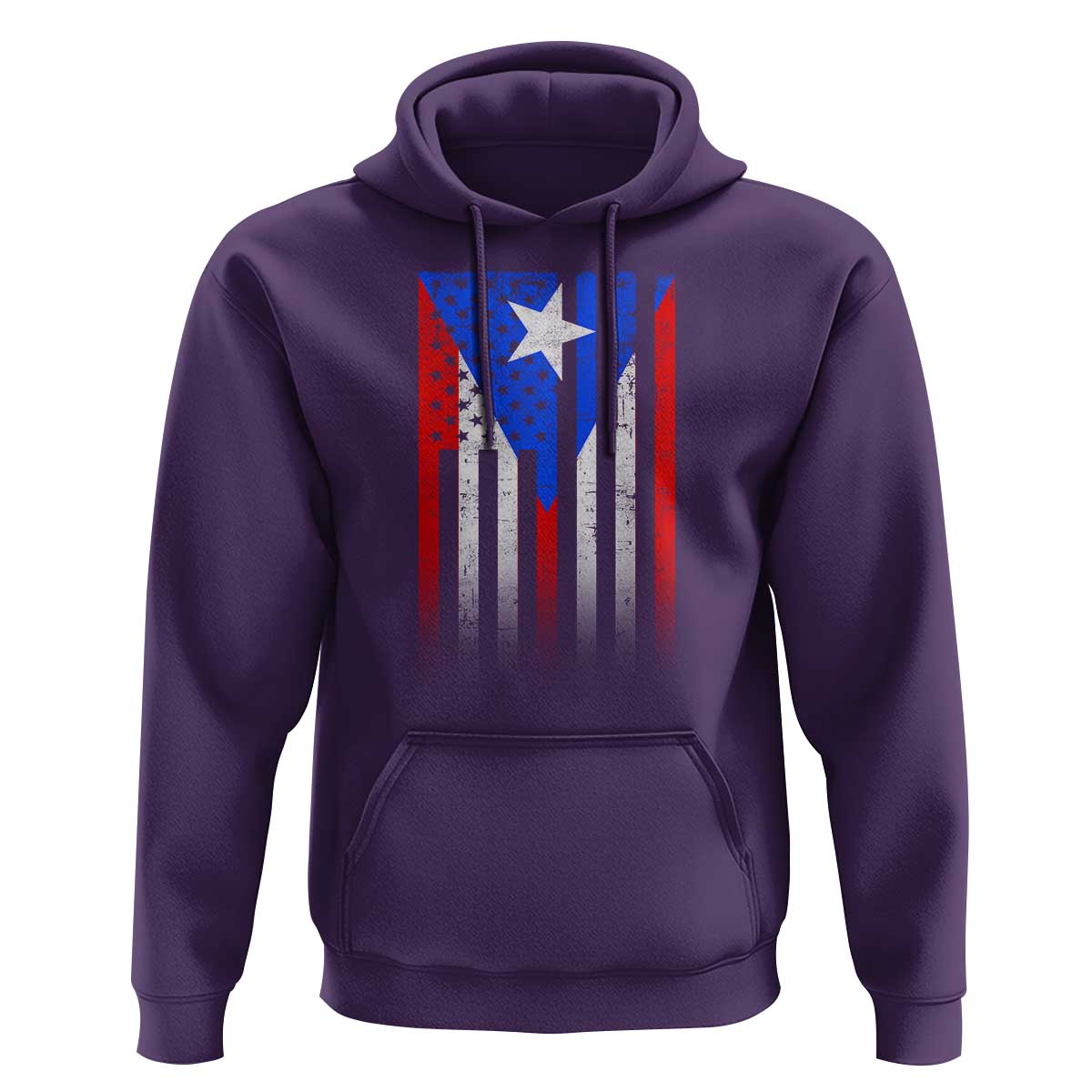 Puerto Rican American Hoodie Half Rican American Puerto Rico Pride - Wonder Print Shop