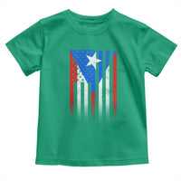 Puerto Rican American Toddler T Shirt Half Rican American Puerto Rico Pride - Wonder Print Shop