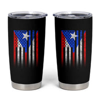 Puerto Rican American Tumbler Cup Half Rican American Puerto Rico Pride - Wonder Print Shop