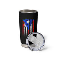Puerto Rican American Tumbler Cup Half Rican American Puerto Rico Pride - Wonder Print Shop
