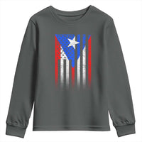 Puerto Rican American Youth Sweatshirt Half Rican American Puerto Rico Pride - Wonder Print Shop